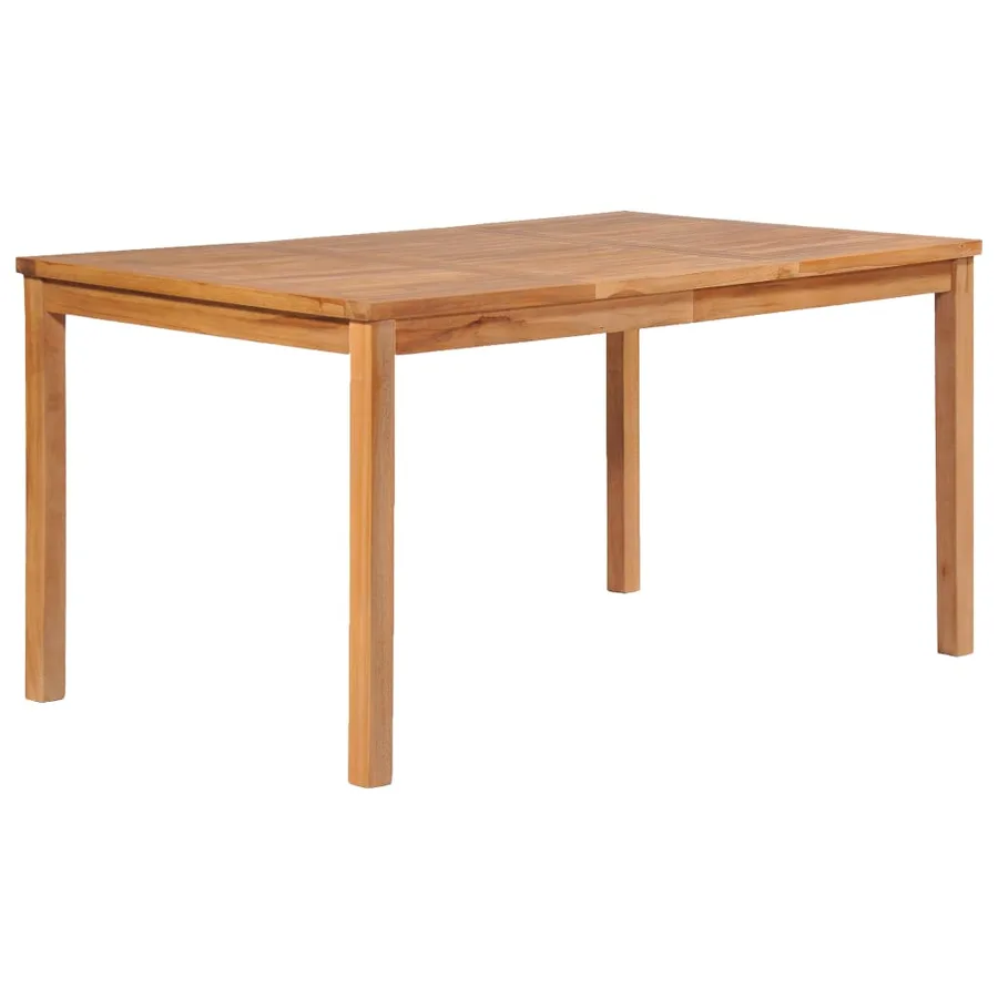 Ensemble de salle à manger de jardin 7 pièces 150 x 90 cm en bois de teck massif - 10