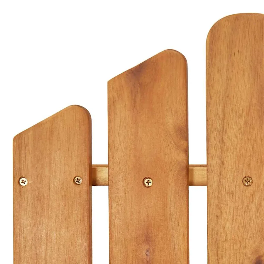 Chaises Adirondack de jardin lot de 2 Bois massif d'acacia - 9