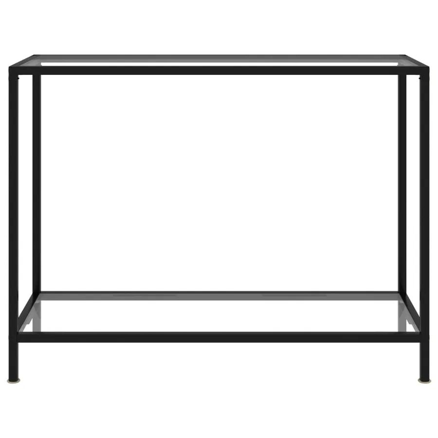 Table console Transparent 100x35x75 cm Verre trempé - 2