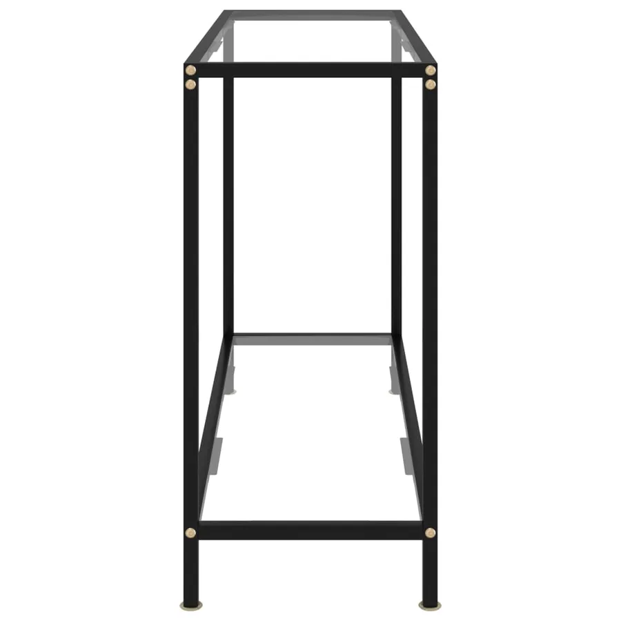 Table console Transparent 100x35x75 cm Verre trempé - 3