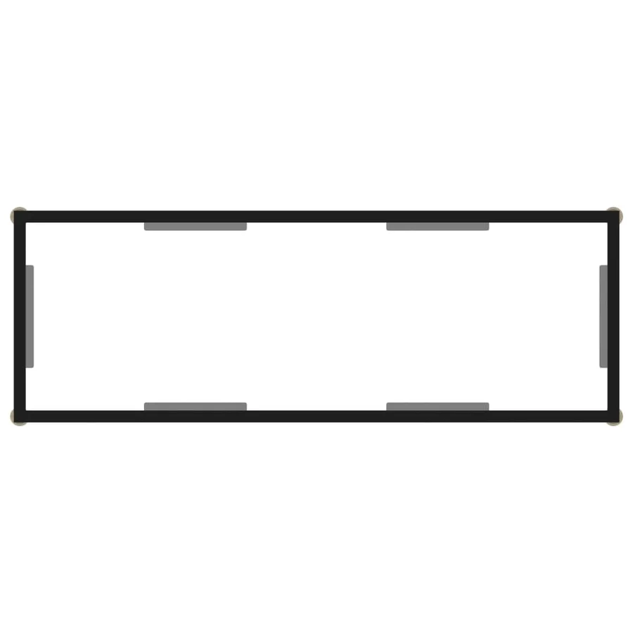 Table console Transparent 100x35x75 cm Verre trempé - 4