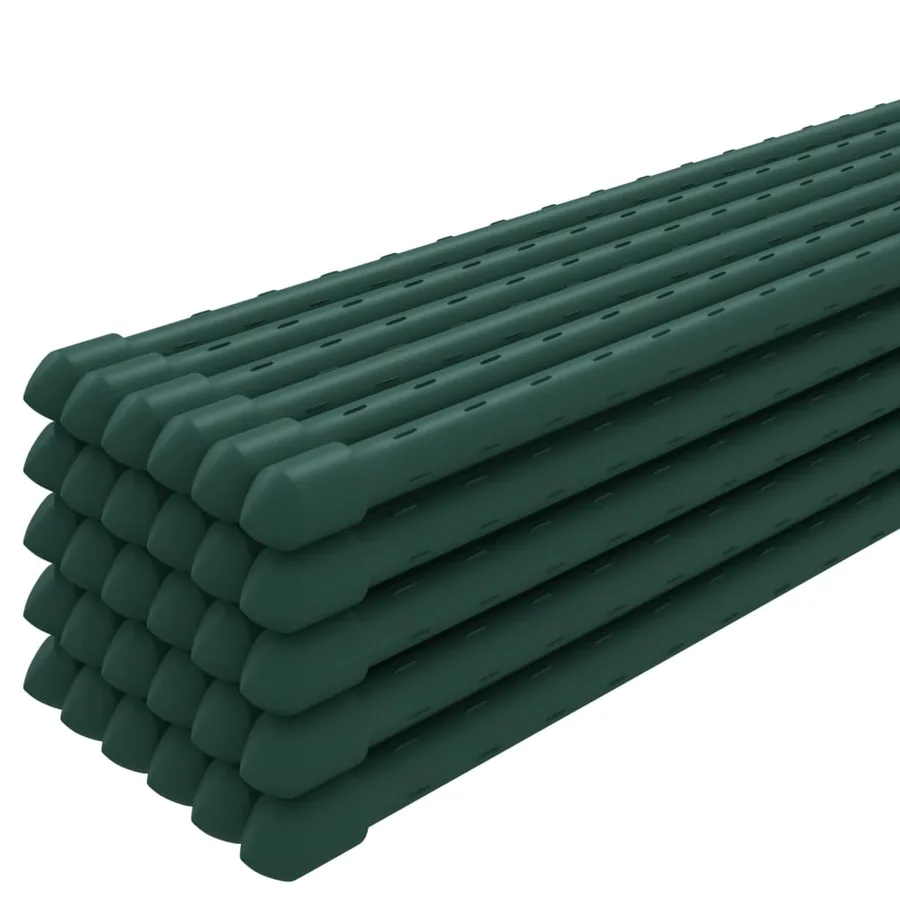 Piquets pour plantes de jardin 30 pcs vert 90 cm acier - 3