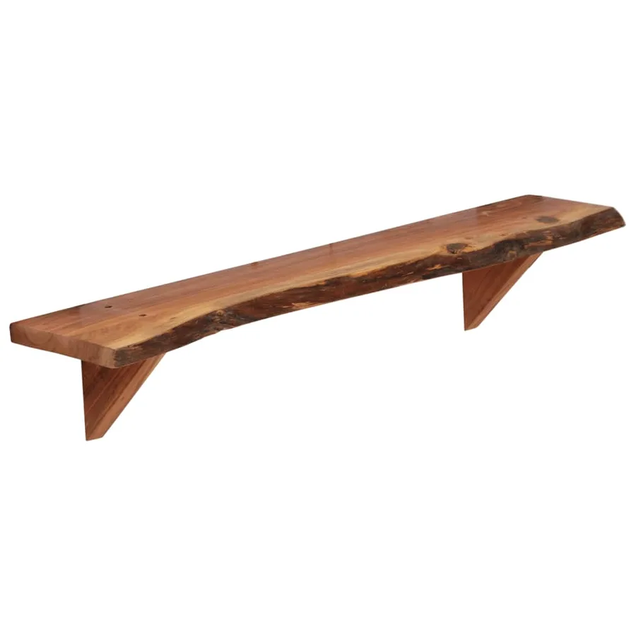 Étagères murales 2 pcs 90x20x18 cm Bois d'acacia massif - 4
