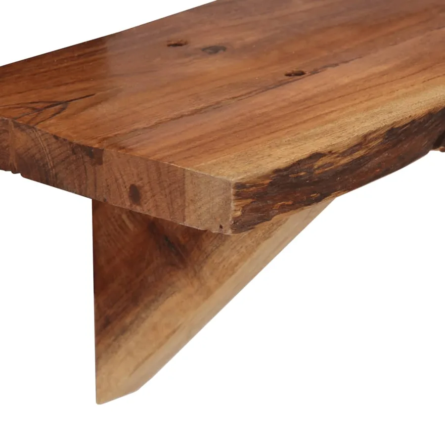 Étagères murales 2 pcs 90x20x18 cm Bois d'acacia massif - 9