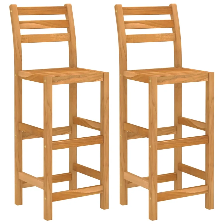 Ensemble de bar d'extérieur 3 pcs Bois d'acacia massif - 4