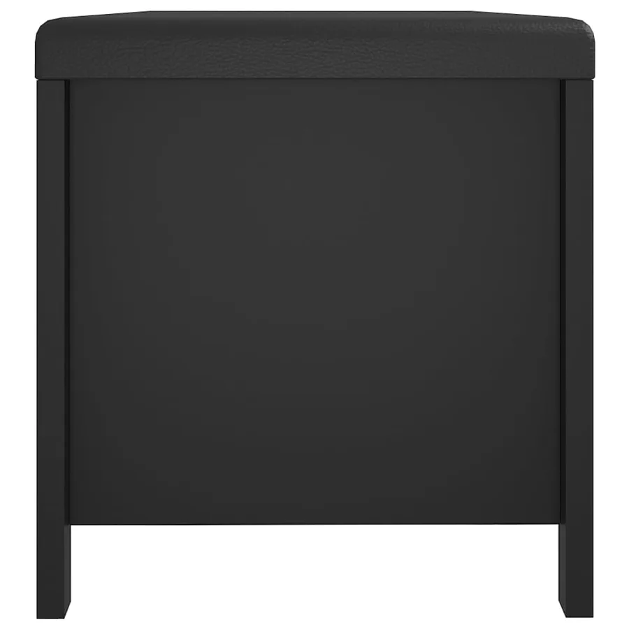 Boîte de rangement avec coussin Noir 105x40x45 cm Aggloméré - 6