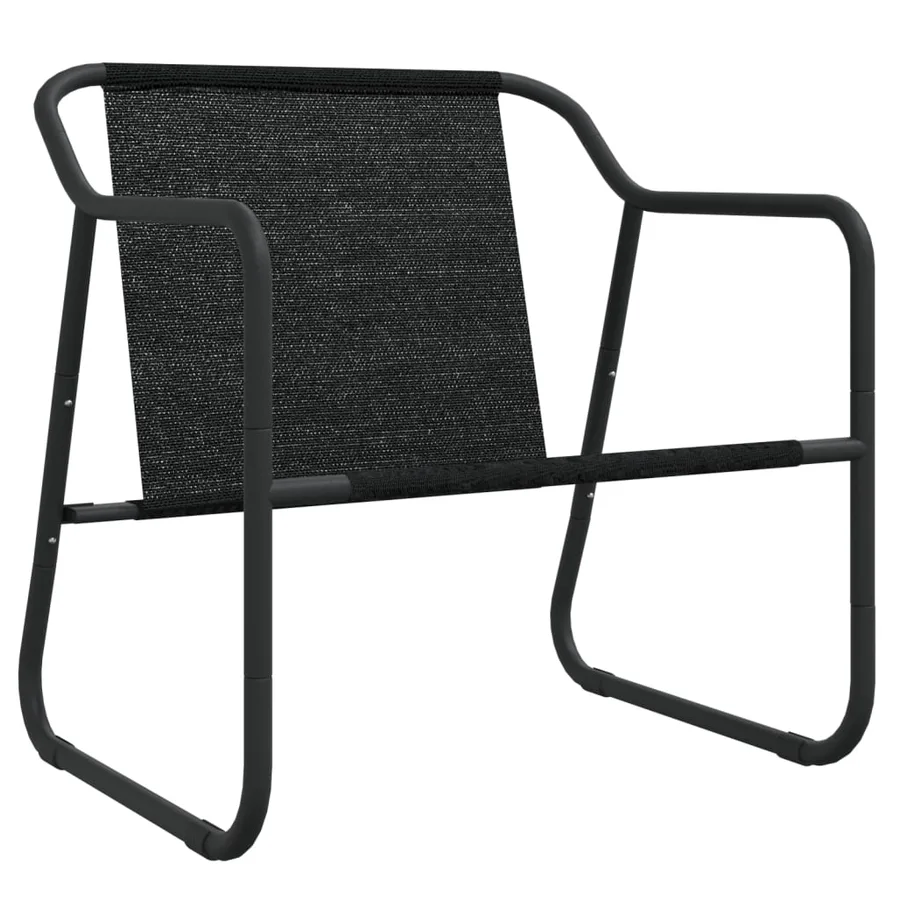 Salon de jardin avec coussins 3 pcs anthracite acier - 6