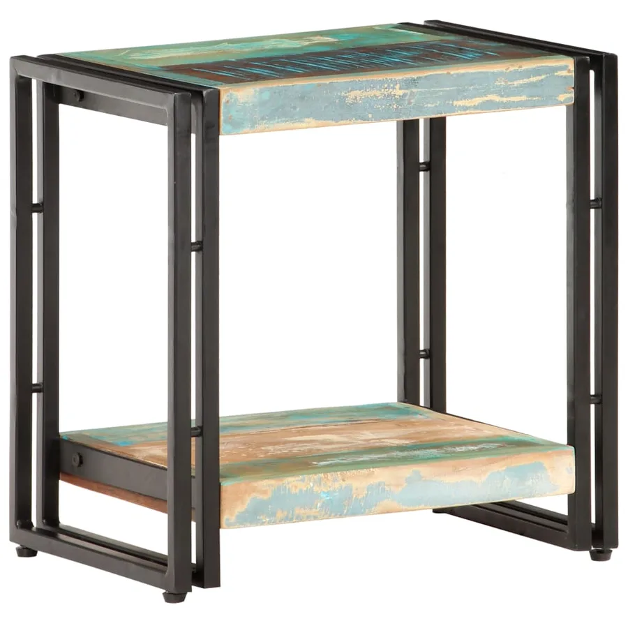 Table d'appoint 40x30x40 cm Bois de récupération massif - 6
