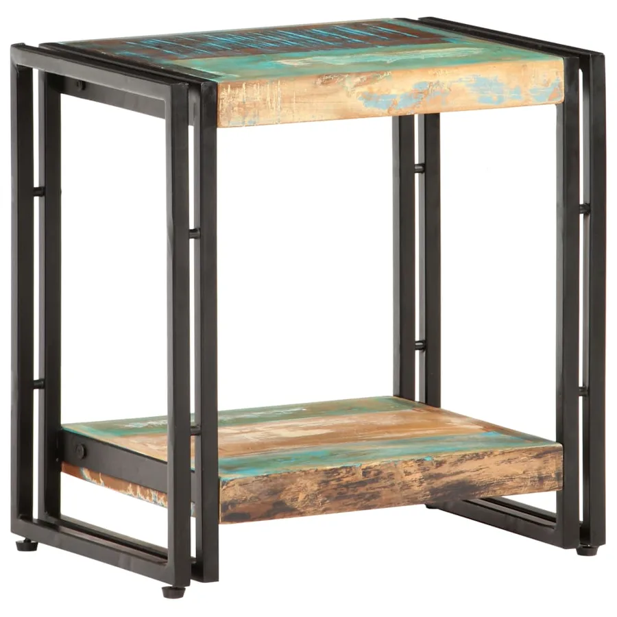 Table d'appoint 40x30x40 cm Bois de récupération massif - 7