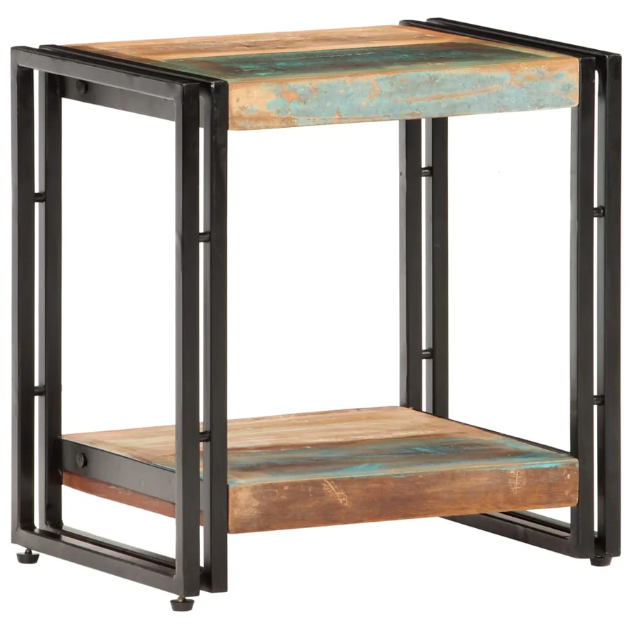 Table d'appoint 40x30x40 cm Bois de récupération massif - 8
