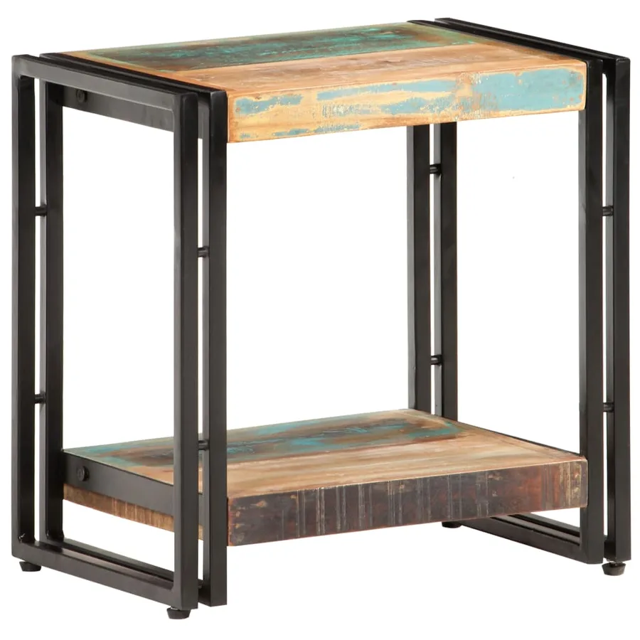 Table d'appoint 40x30x40 cm Bois de récupération massif - 9