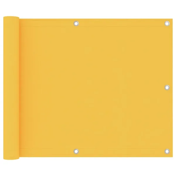 Écran de balcon Jaune 75x300 cm Tissu Oxford