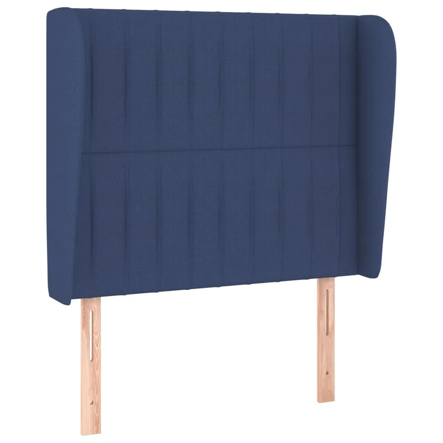 Sommier à lattes de lit avec matelas Bleu 90x190 cm Tissu - 6