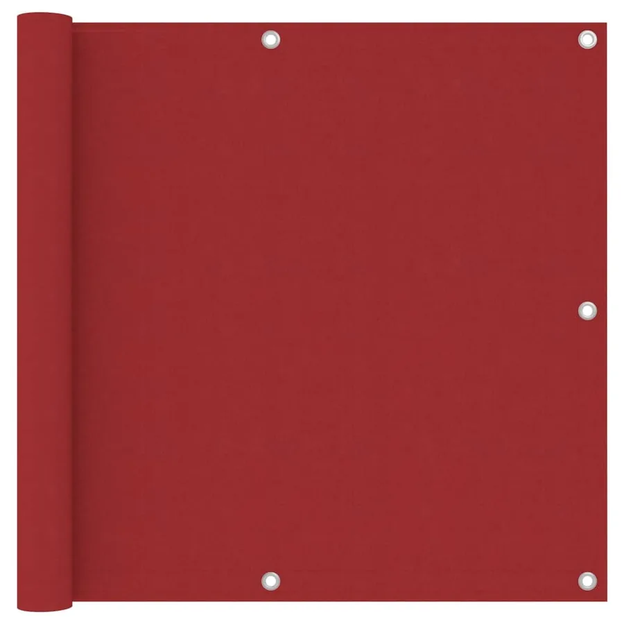 Écran de balcon Rouge 90x300 cm Tissu Oxford
