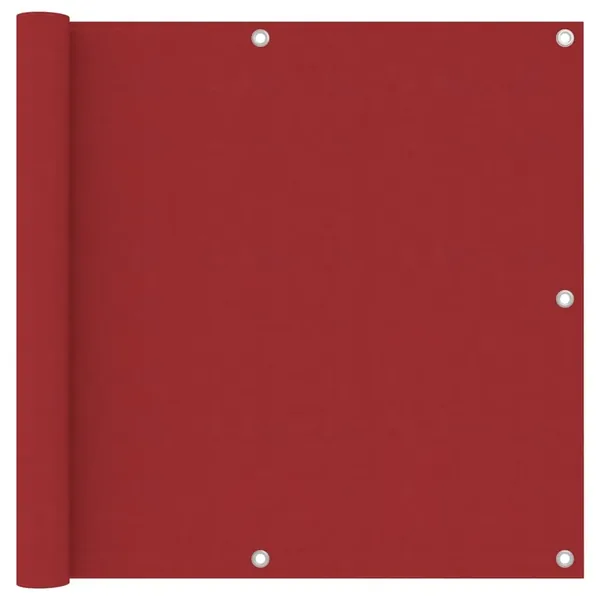 Écran de balcon Rouge 90x300 cm Tissu Oxford
