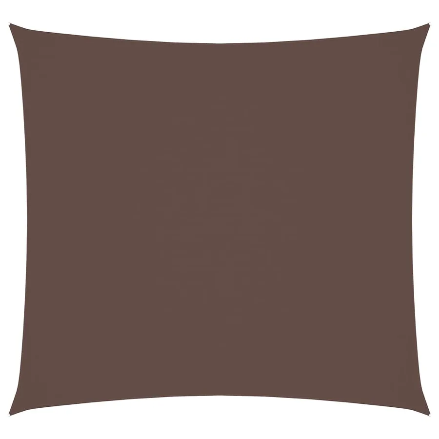 Voile de parasol Tissu Oxford carré 3,6x3,6 m marron - 2