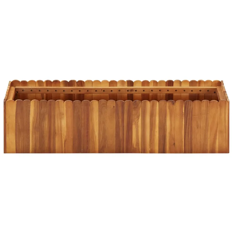 Lit surélevé de jardin 100x30x25 cm Bois massif d'acacia - 2