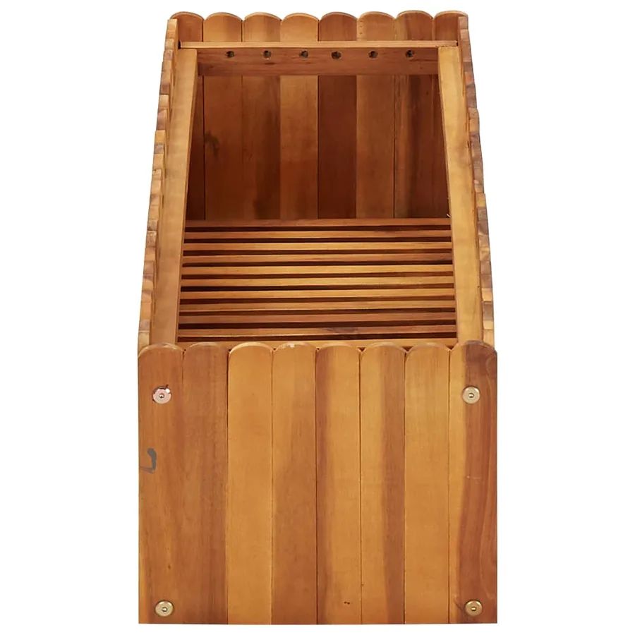 Lit surélevé de jardin 100x30x25 cm Bois massif d'acacia - 3