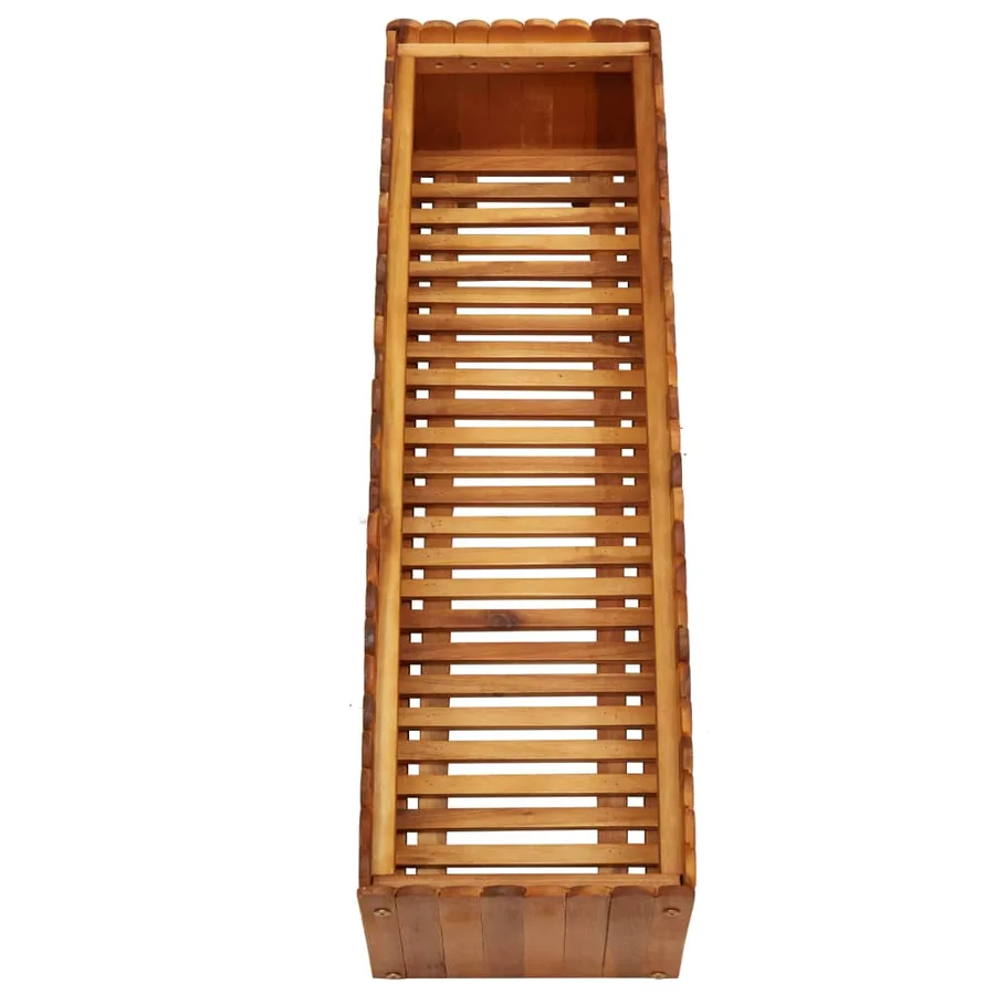 Lit surélevé de jardin 100x30x25 cm Bois massif d'acacia - 4