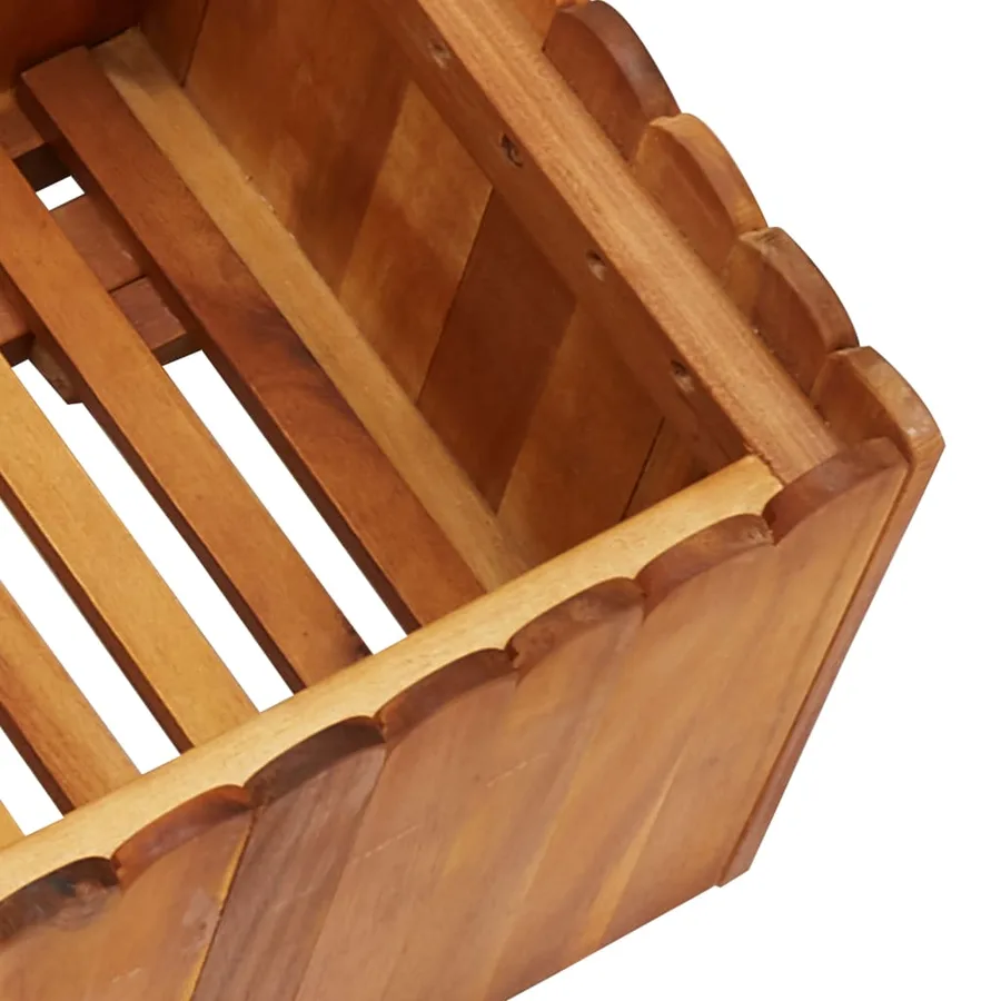 Lit surélevé de jardin 100x30x25 cm Bois massif d'acacia - 5