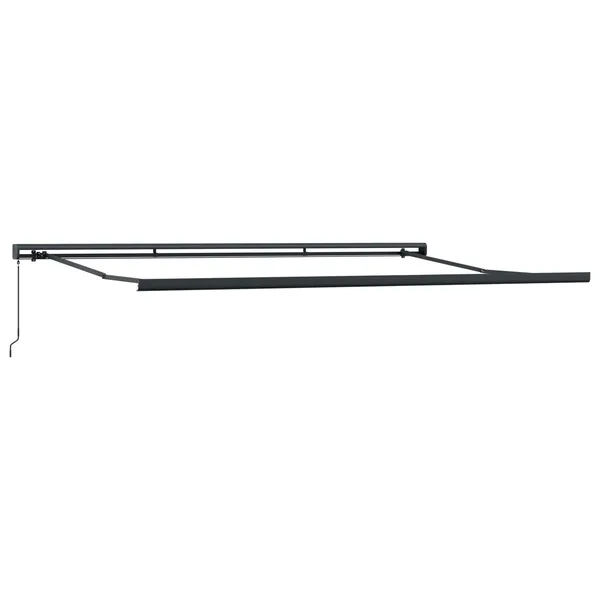 145707 vidaXL Manual Retractable Awning 400x300 cm Grey （not for individual sale） - Untranslated