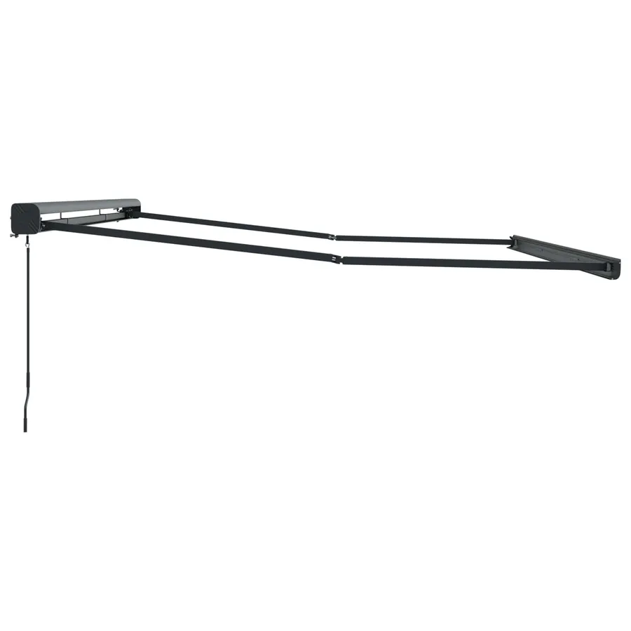 145707 vidaXL Manual Retractable Awning 400x300 cm Grey （not for individual sale） - Untranslated - 5