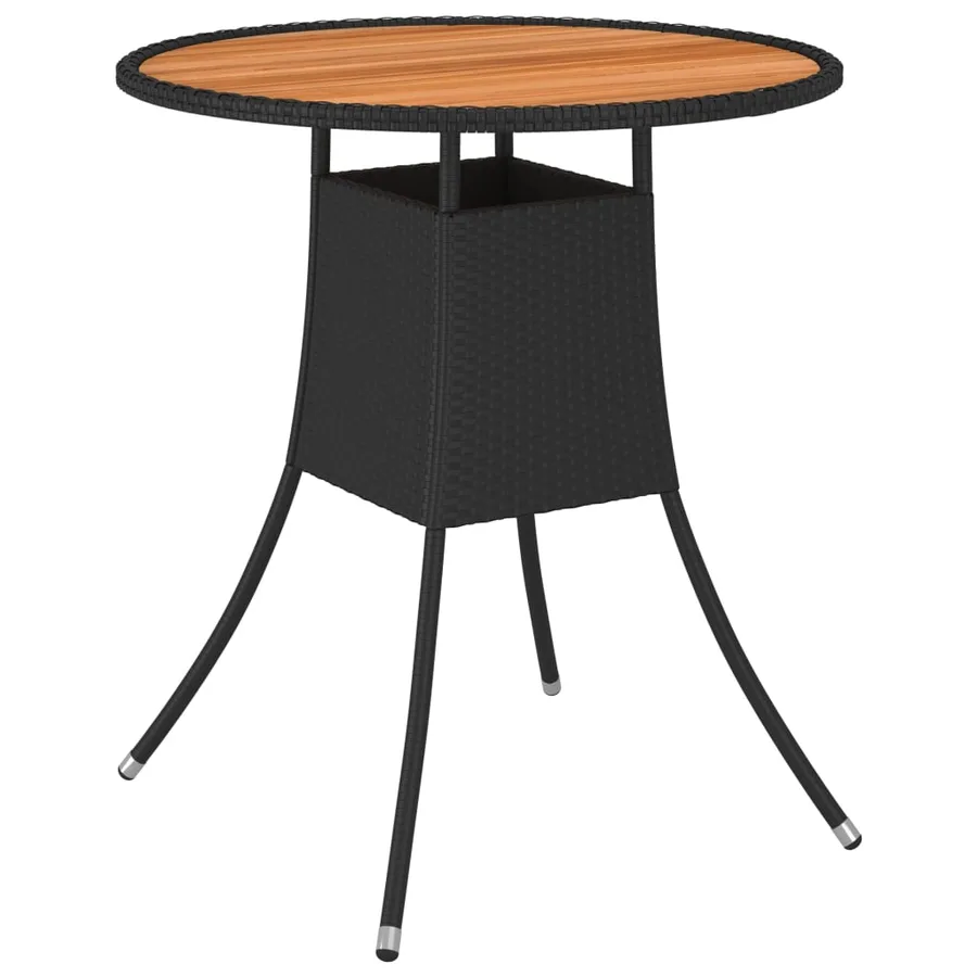 Salon de jardin 9 pcs avec coussins Résine tressée Noir - 10