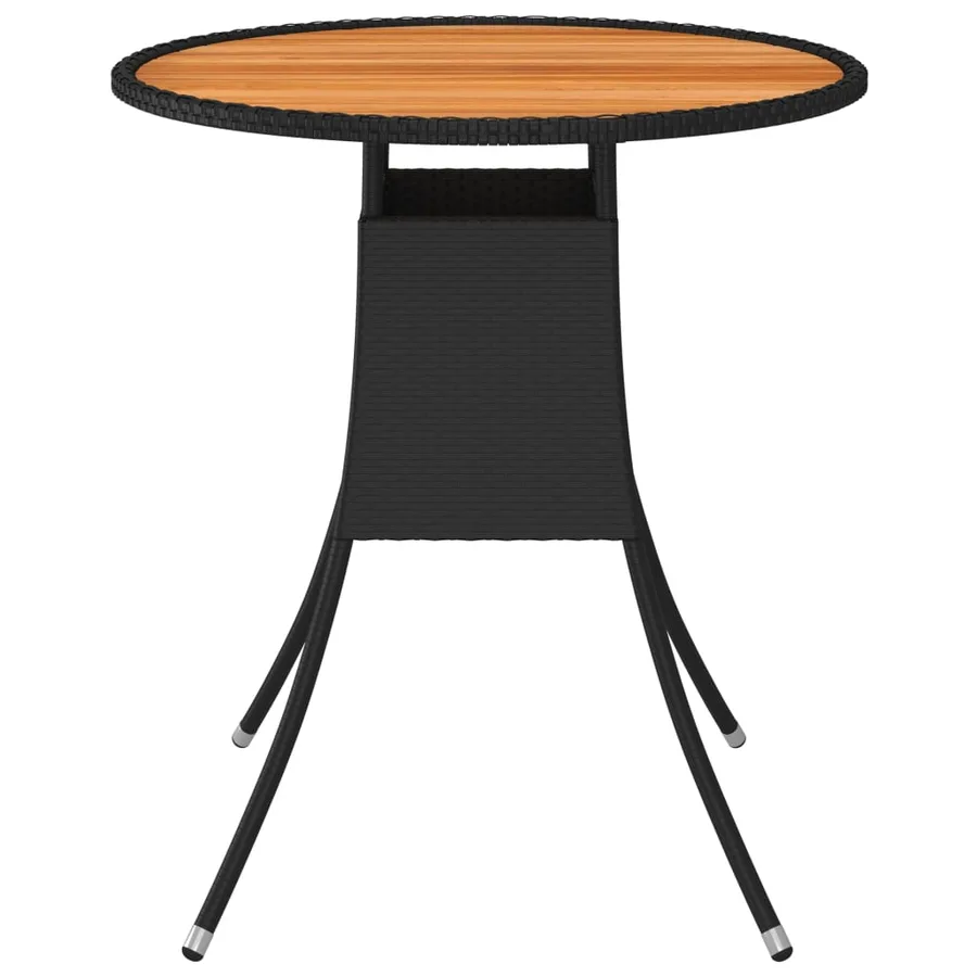Salon de jardin 9 pcs avec coussins Résine tressée Noir - 13