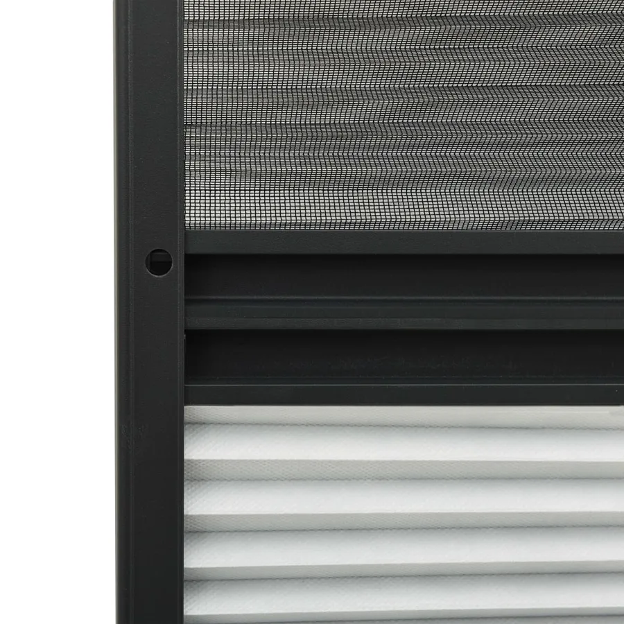 Moustiquaire plissée pour fenêtre Aluminium 80x120 cm - 6