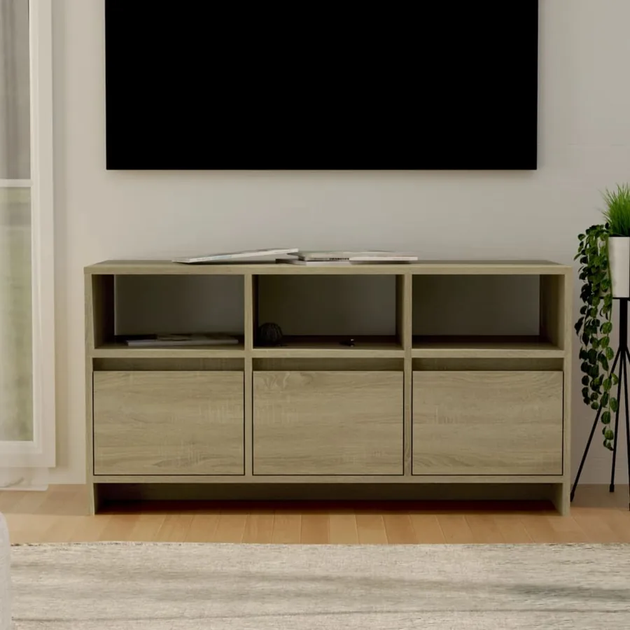 Meuble TV Chêne sonoma 102x37,5x52,5 cm Bois d'ingénierie