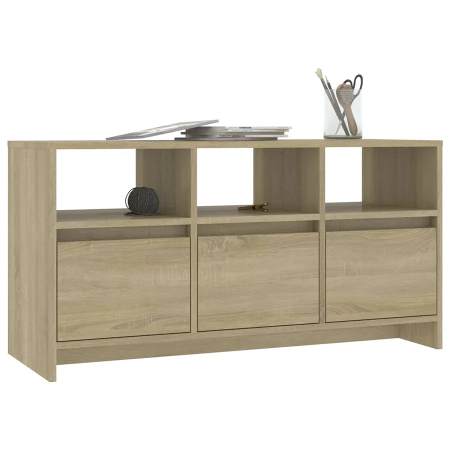Meuble TV Chêne sonoma 102x37,5x52,5 cm Bois d'ingénierie - 4