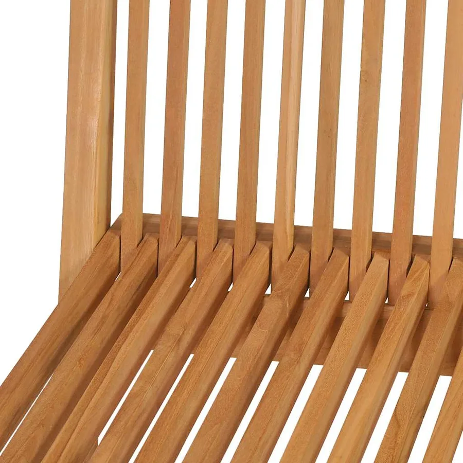 Ensemble à manger de jardin 5 pcs Bois de teck massif - 10