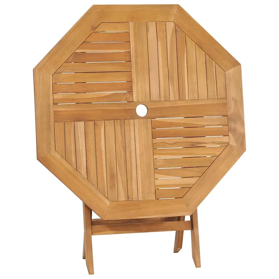 Ensemble à manger de jardin 5 pcs Bois de teck massif - 6