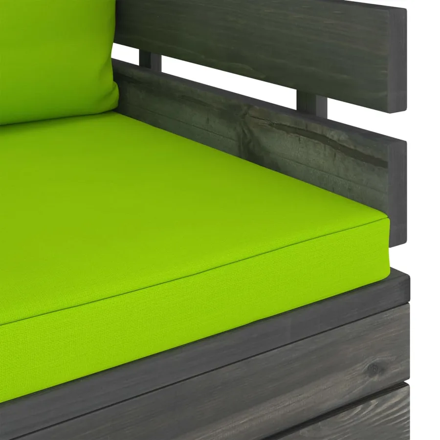 Fauteuil de jardin avec coussins Bois de pin - 6