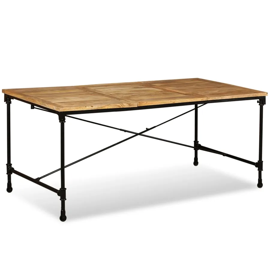 Table à manger Bois de manguier massif 180 cm - 5