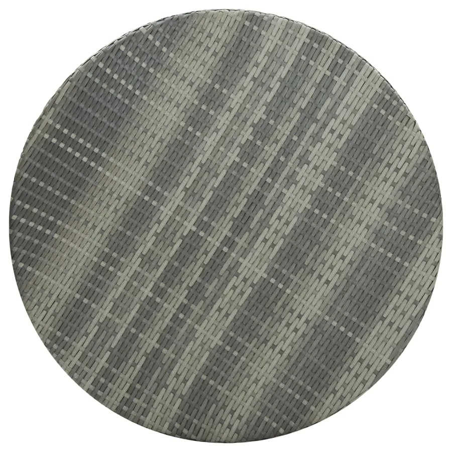 Ensemble de bar de jardin 5 pcs et coussins Résine tressée Gris - 4