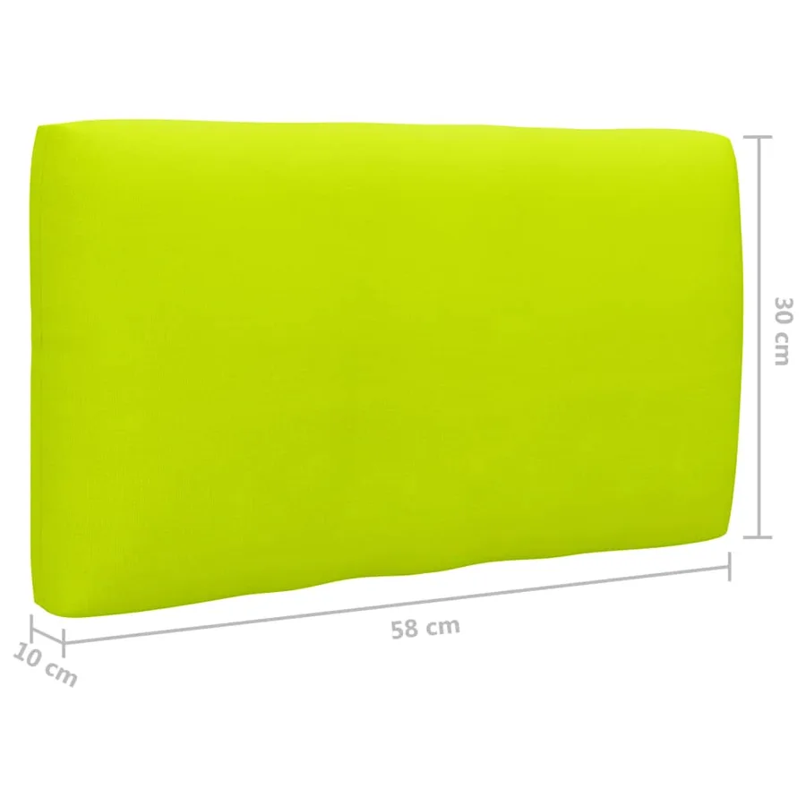 Salon de jardin palette 6pcs avec coussins Bois de pin imprégné - 7