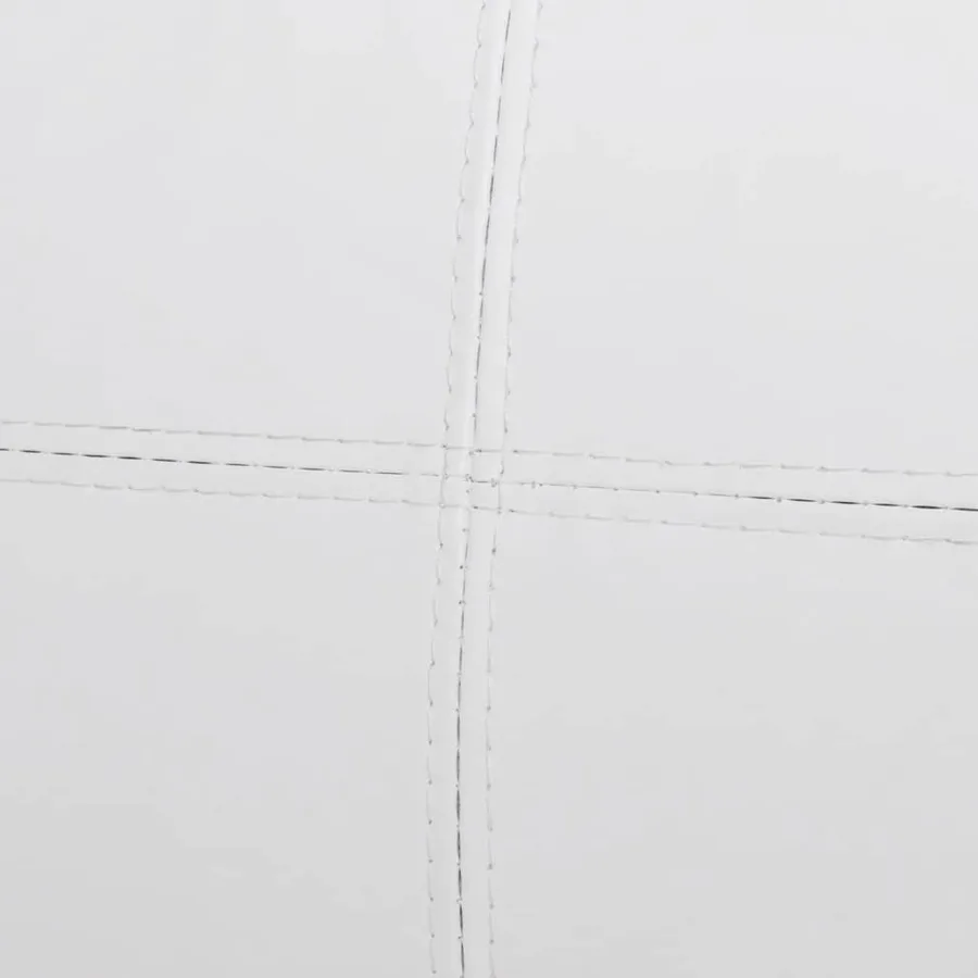 Canapé sectionnel à 3 places cuir synthétique blanc - 7