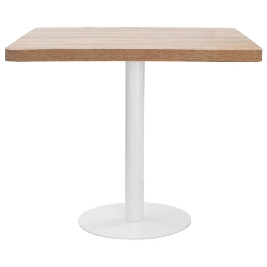 Table de bistro Marron clair 80x80 cm MDF - 2
