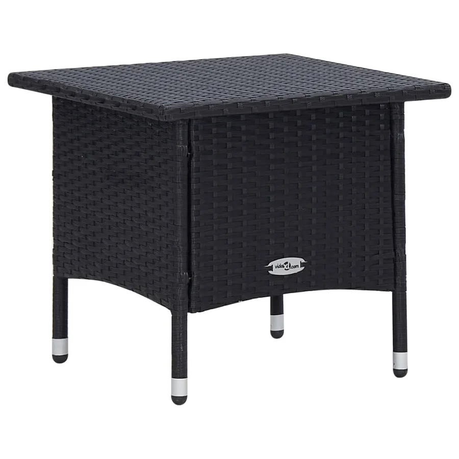 Salon de jardin 2 pcs avec coussins Résine tressée Noir - 9