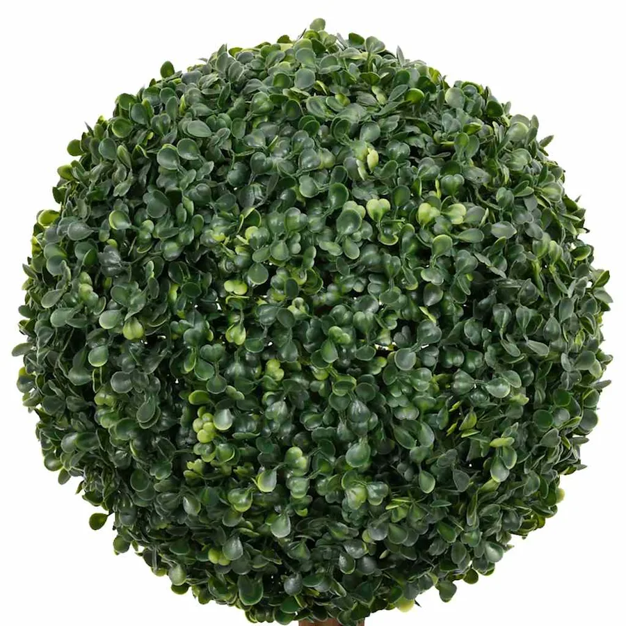 Plante de buis artificiel avec pot Forme de boule Vert 119 cm - 3