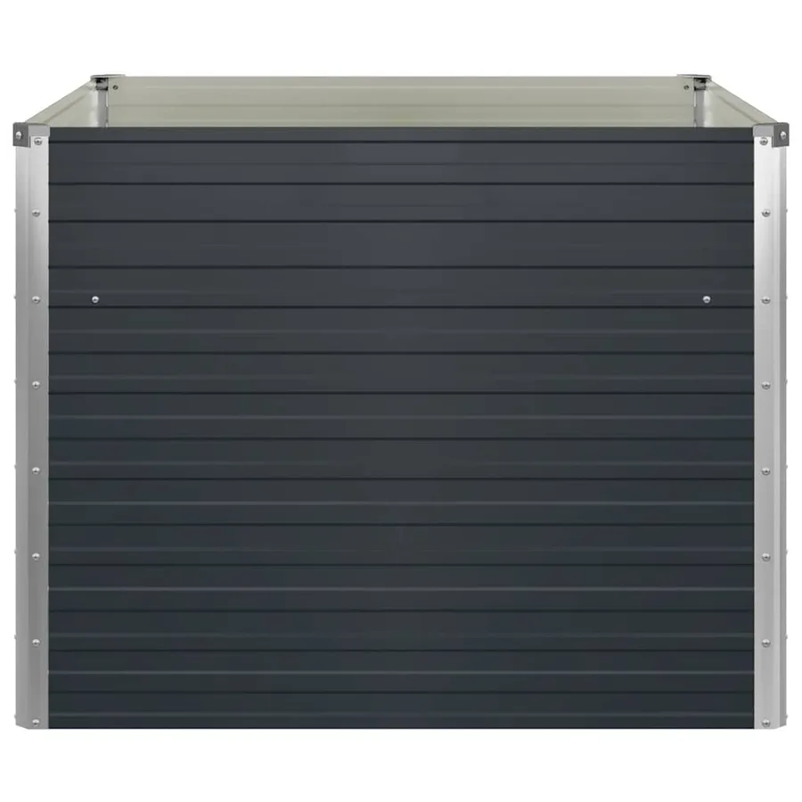 Jardinière surélevée Anthracite 100x100x77 cm Acier galvanisé - 7