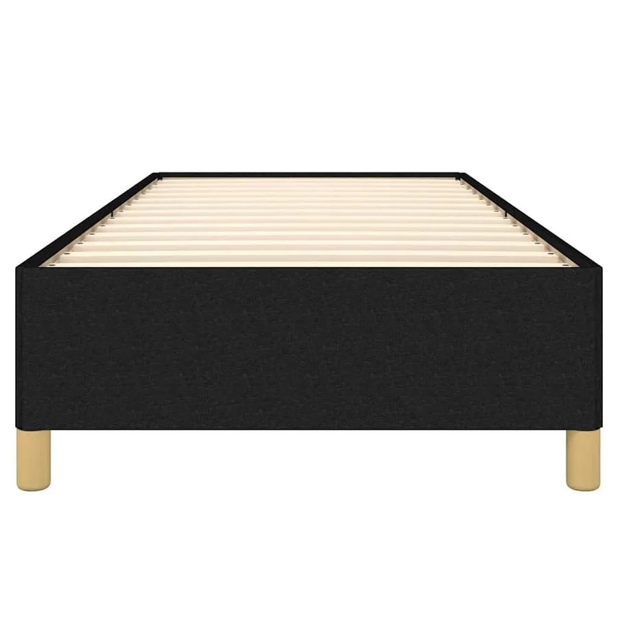 Cadre de lit sans matelas noir 90x190 cm tissu - 5
