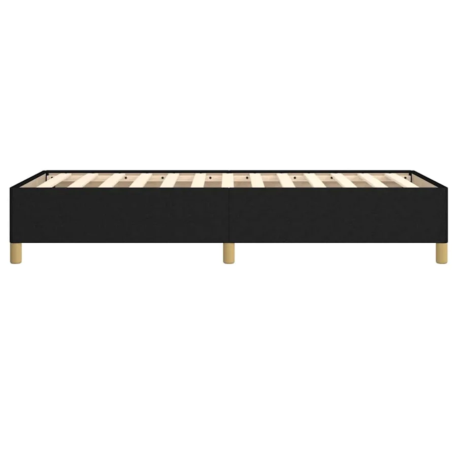 Cadre de lit sans matelas noir 90x190 cm tissu - 6