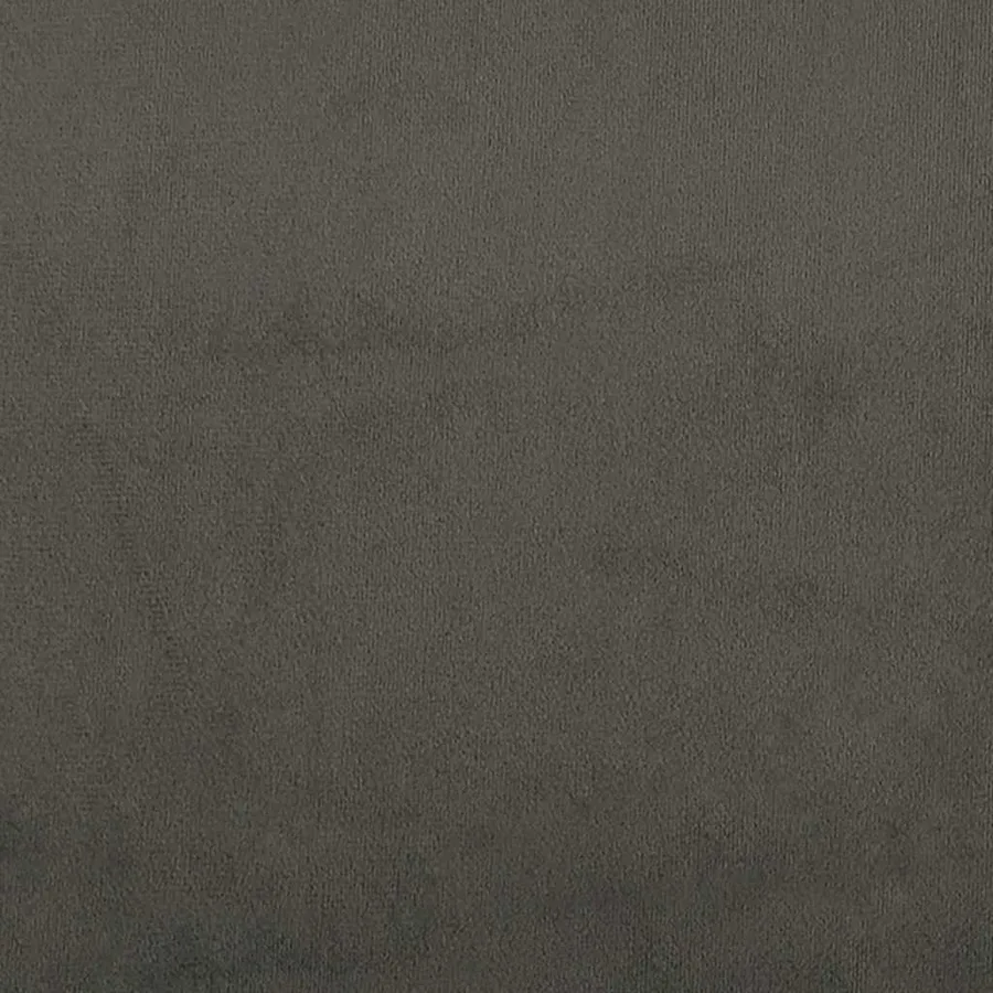 Cadre de lit sans matelas gris foncé 200x200 cm velours - 8