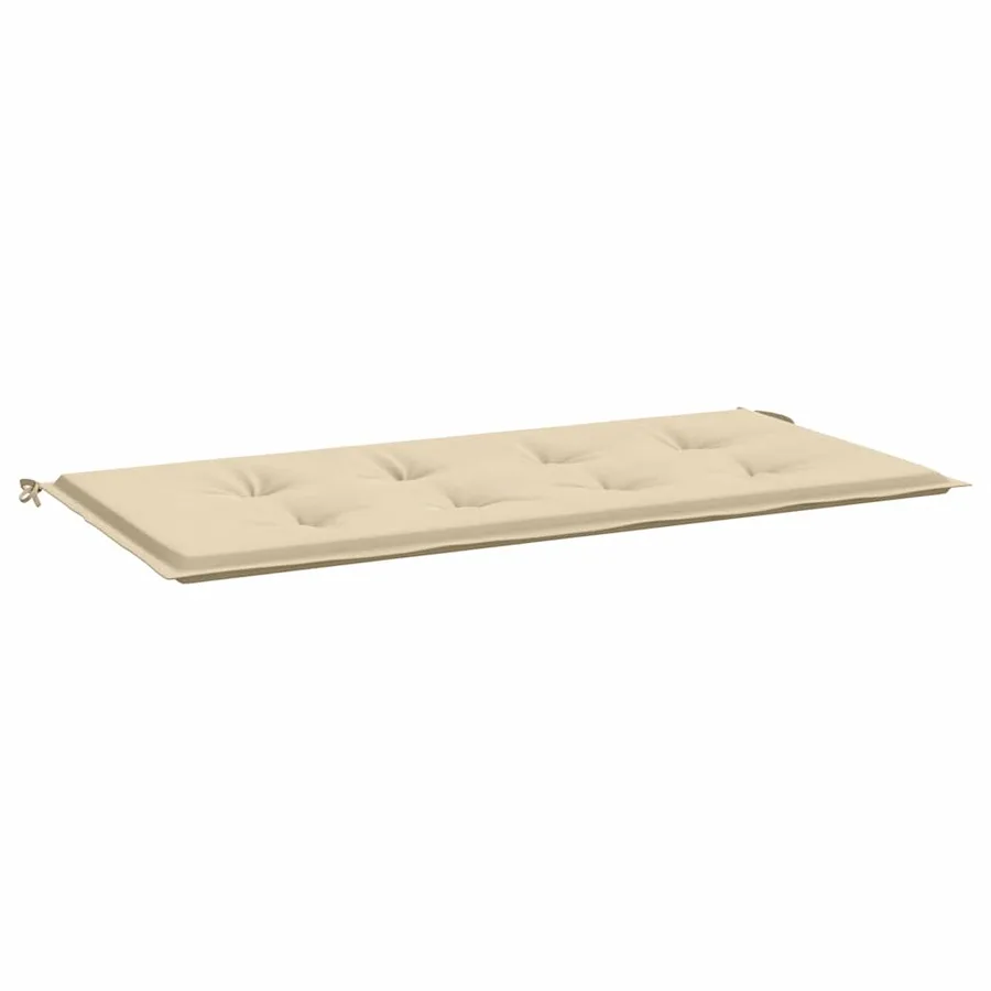 Coussin de banc de jardin beige 100x50x3 cm tissu oxford - 2
