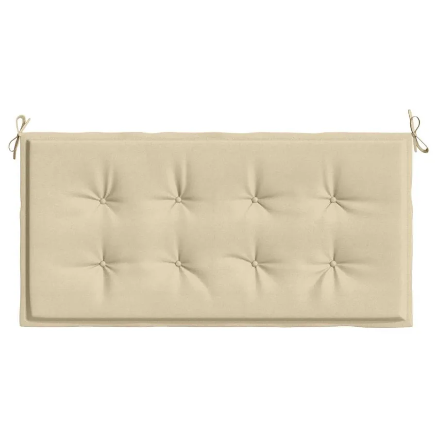 Coussin de banc de jardin beige 100x50x3 cm tissu oxford - 4
