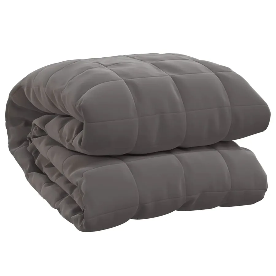 Couverture lestée Gris 220x240 cm 15 kg Tissu - 2