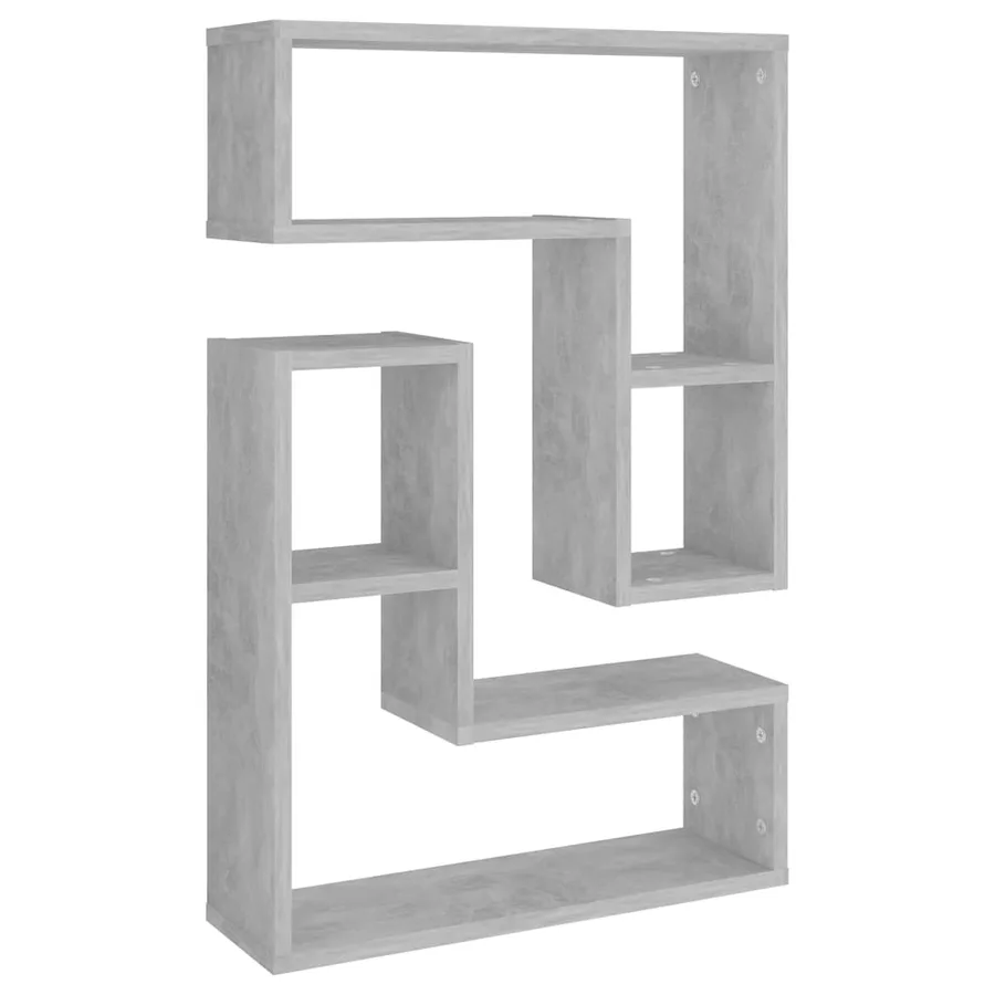 Étagères murales 2 pcs gris béton 50x15x50 cm bois d'ingénierie - 2