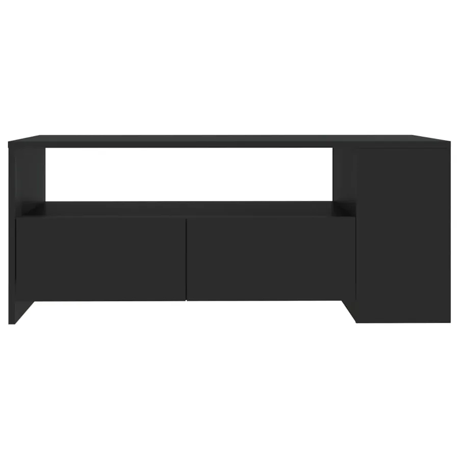 Table basse noir 102x55x42 cm bois d'ingénierie - 3